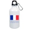 Borraccia Francia bandiera da 500 ml alluminio72 con moschettone - Sport tempo libero