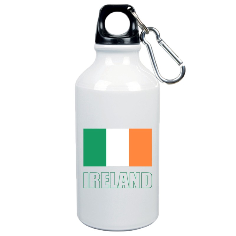 Borraccia Irlanda bandiera da 500 ml alluminio101 con moschettone - Sport tempo libero