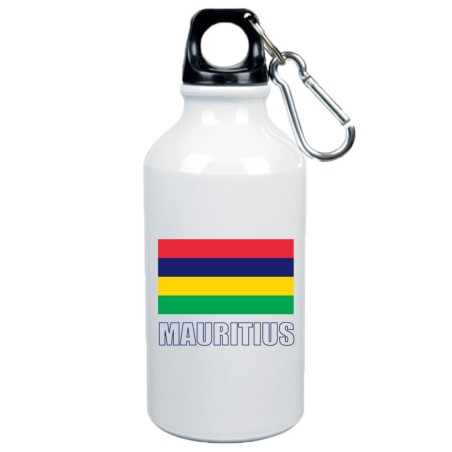 Borraccia Mauritius bandiera da 500 ml alluminio134 con moschettone - Sport tempo libero