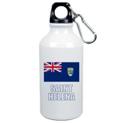 Borraccia Saint Helena bandiera da 500 ml alluminio177 con moschettone - Sport tempo libero