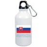 Borraccia Slovakia bandiera da 500 ml alluminio193 con moschettone - Sport tempo libero