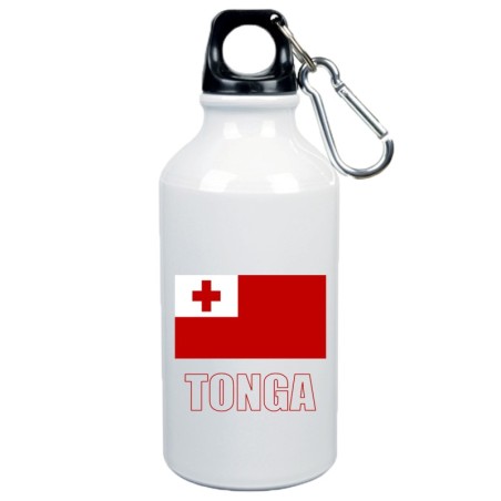 Borraccia Tonga bandiera da 500 ml alluminio215 con moschettone - Sport tempo libero