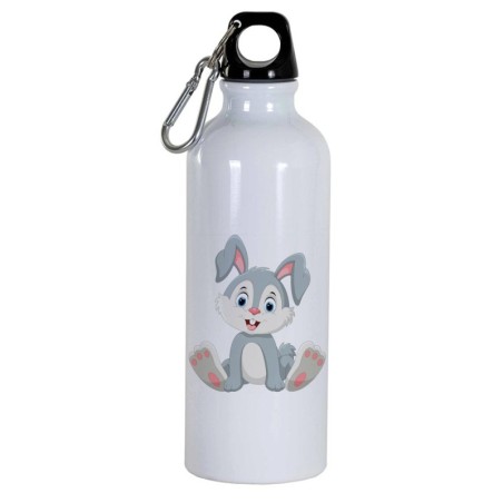 Borraccia disegno coniglio -  Cartone animato da 500 ml con moschettone5 - Sport tempo libero