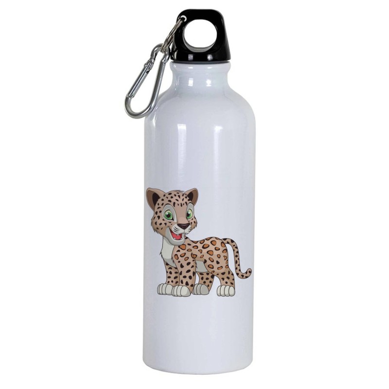 Borraccia disegno tigre -  Cartone animato da 500 ml con moschettone25 - Sport tempo libero