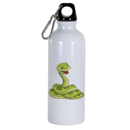 Borraccia disegno serpente -  Cartone animato da 500 ml con moschettone26 - Sport tempo libero