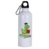 Borraccia disegno bruco che legge -  Cartone animato da 500 ml con moschettone27 - Sport tempo libero