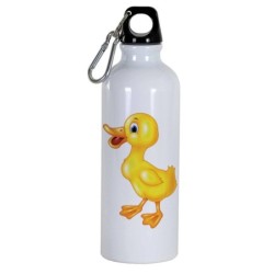 Borraccia disegno papera -  Cartone animato da 500 ml con moschettone41 - Sport tempo libero