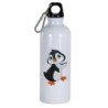 Borraccia disegno pinguino -  Cartone animato da 500 ml con moschettone52 - Sport tempo libero