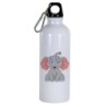 Borraccia disegno elefante -  Cartone animato da 500 ml con moschettone67 - Sport tempo libero