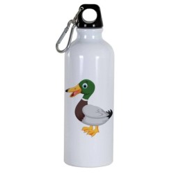 Borraccian disegno papera -  Cartone animato da 500 ml con moschettone80 - Sport tempo libero