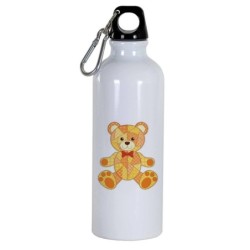 Borraccia disegno orsetto -  Cartone animato da 500 ml con moschettone98 - Sport tempo libero