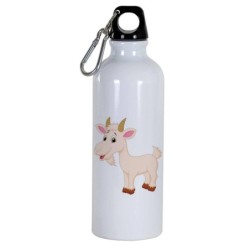 Borraccia disegno capra -  Cartone animato da 500 ml con moschettone109 - Sport tempo libero