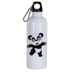 Borraccia disegno panda felice -  Cartone animato da 500 ml con moschettone115 - Sport tempo libero