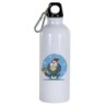 Borraccia disegno pinguino con fuori la lingua -  Cartone animato da 500 ml con moschettone183 - Sport tempo libero