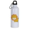 Borraccia disegno leone semplice -  Cartone animato da 500 ml con moschettone221 - Sport tempo libero