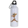 Borraccia disegno giraffa con occhi blu -  Cartone animato da 500 ml con moschettone223 - Sport tempo libero