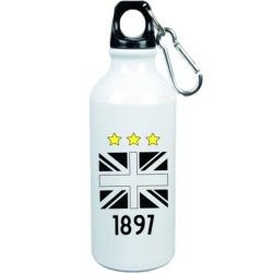 Borraccia Bianconeri 1897 con bandiera da 500 ml con moschettone - Sport tempo libero, picnic,