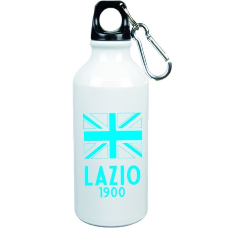 Borraccia Lazio 1900 con bandiera da 500 ml con moschettone - Sport tempo libero, picnic,