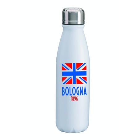 Borraccia Bologna 1896 tappo piatto con bandiera serie A Sport tempo libero, picnic,  - da 500 ml