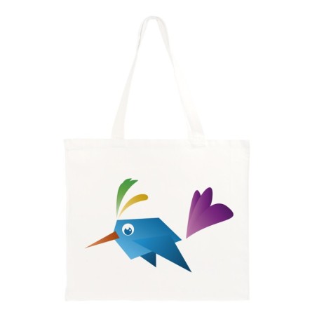 Borsa shopper Hummingbird 40x40 cm. manici lunghi62